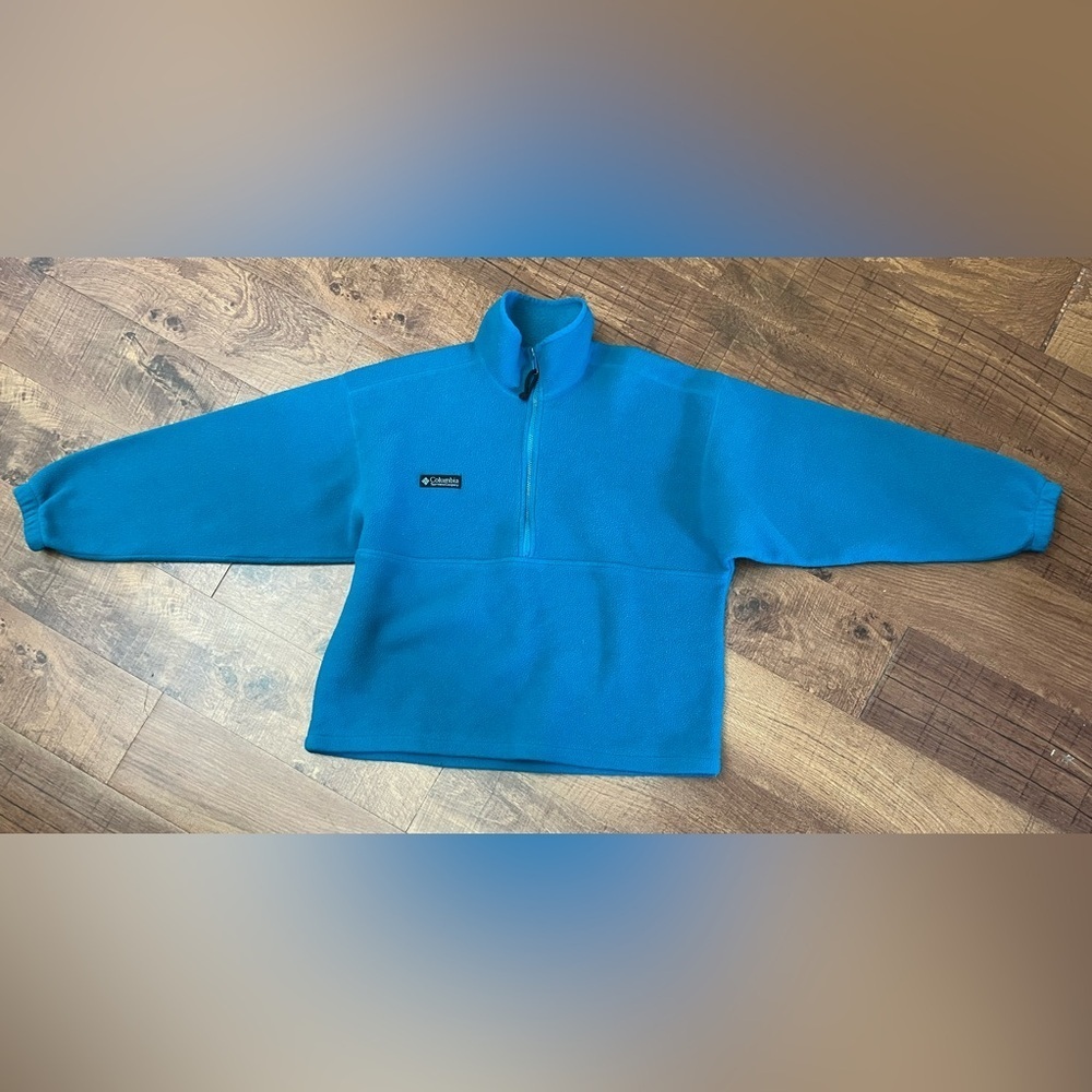 Columbia half 1/2 zip fleece pullover women Sz large